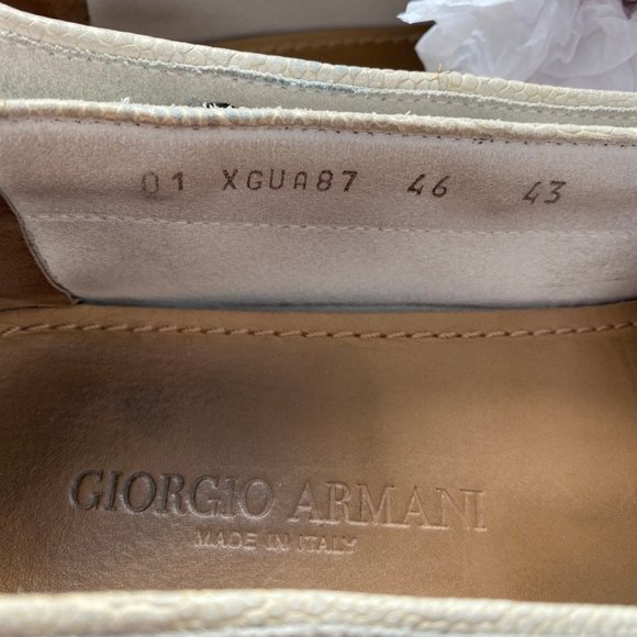 Giorgio Armani Croc Embossed Leather Loafers main image 12